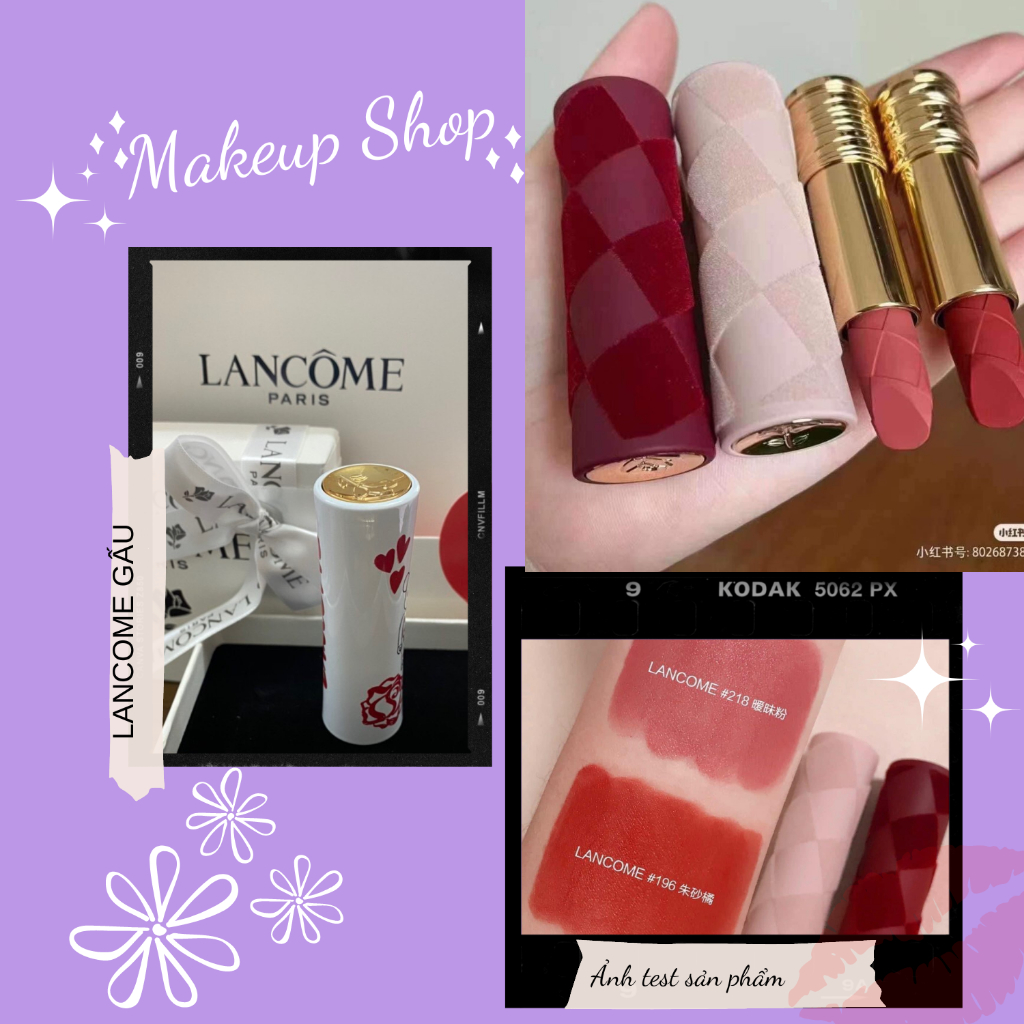 Son Lancome Limited siêu đẹp, siêu lì, Tiệm Son Hugo