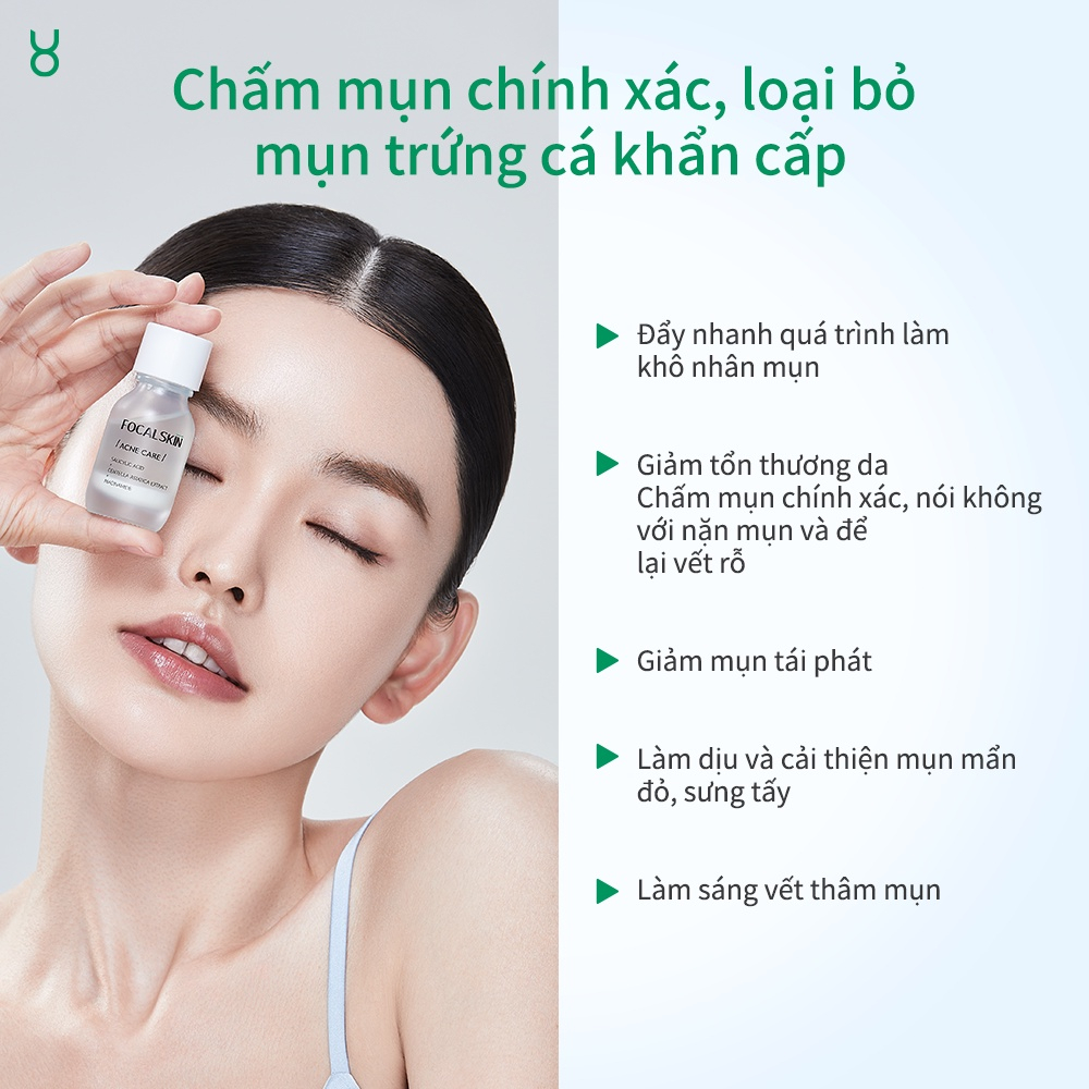 Tinh Chất Giảm Mụn FOCALSKIN Salicylic Acid Mờ Thâm Se Khít Lỗ Chân Lông 15g