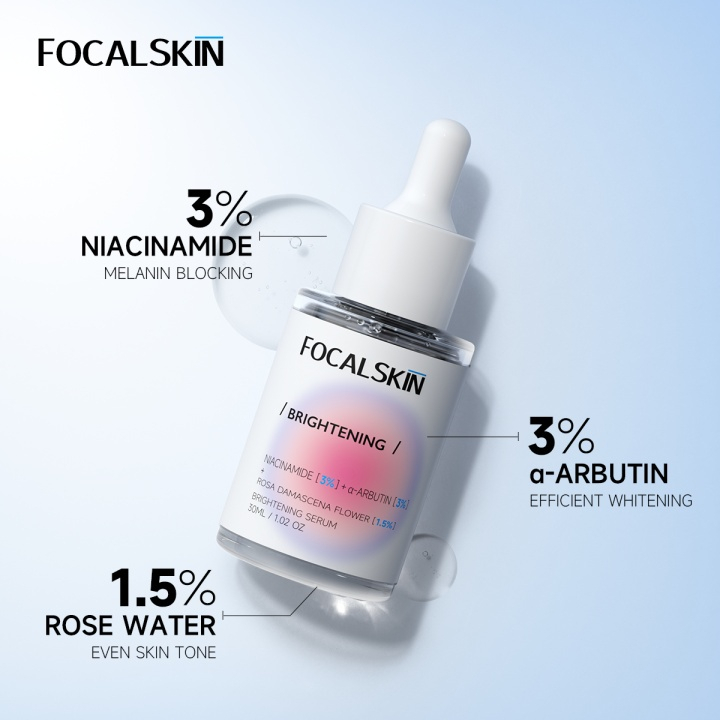 Serum Tinh Chất Sáng Da FOCALSKIN 3% NIACINAMIDE 3% ARBUTIN Làm Sáng Da Trong 7 Ngày 30ml