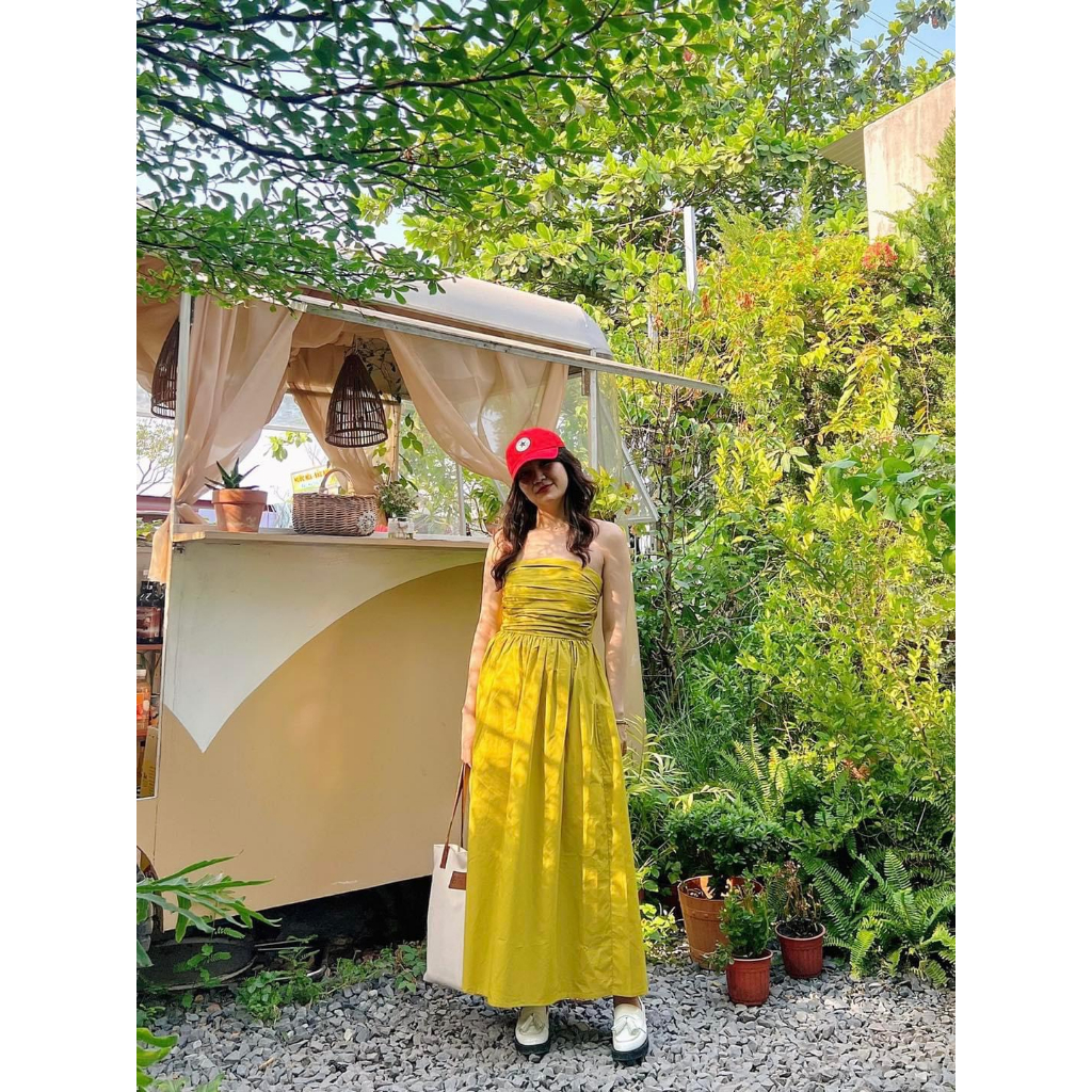 𝗻𝗲𝘄 𝗶𝗻 - Chibi dress  Chiếc đầm maxi thiết kế cúp ngực sang chảnh, nhẹ nhàng, đơn giản, phù hợp với mọi cô nàng