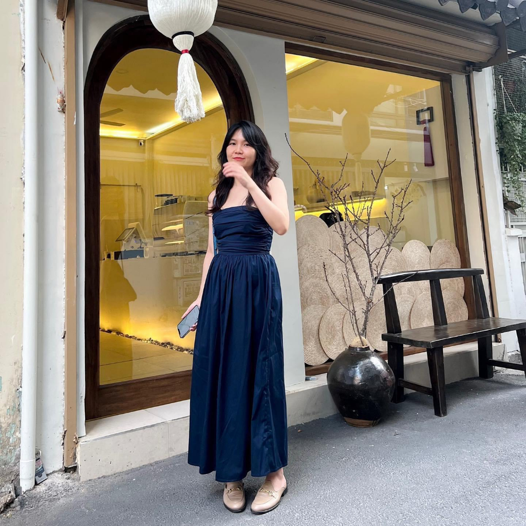 𝗻𝗲𝘄 𝗶𝗻 - Chibi dress  Chiếc đầm maxi thiết kế cúp ngực sang chảnh, nhẹ nhàng, đơn giản, phù hợp với mọi cô nàng