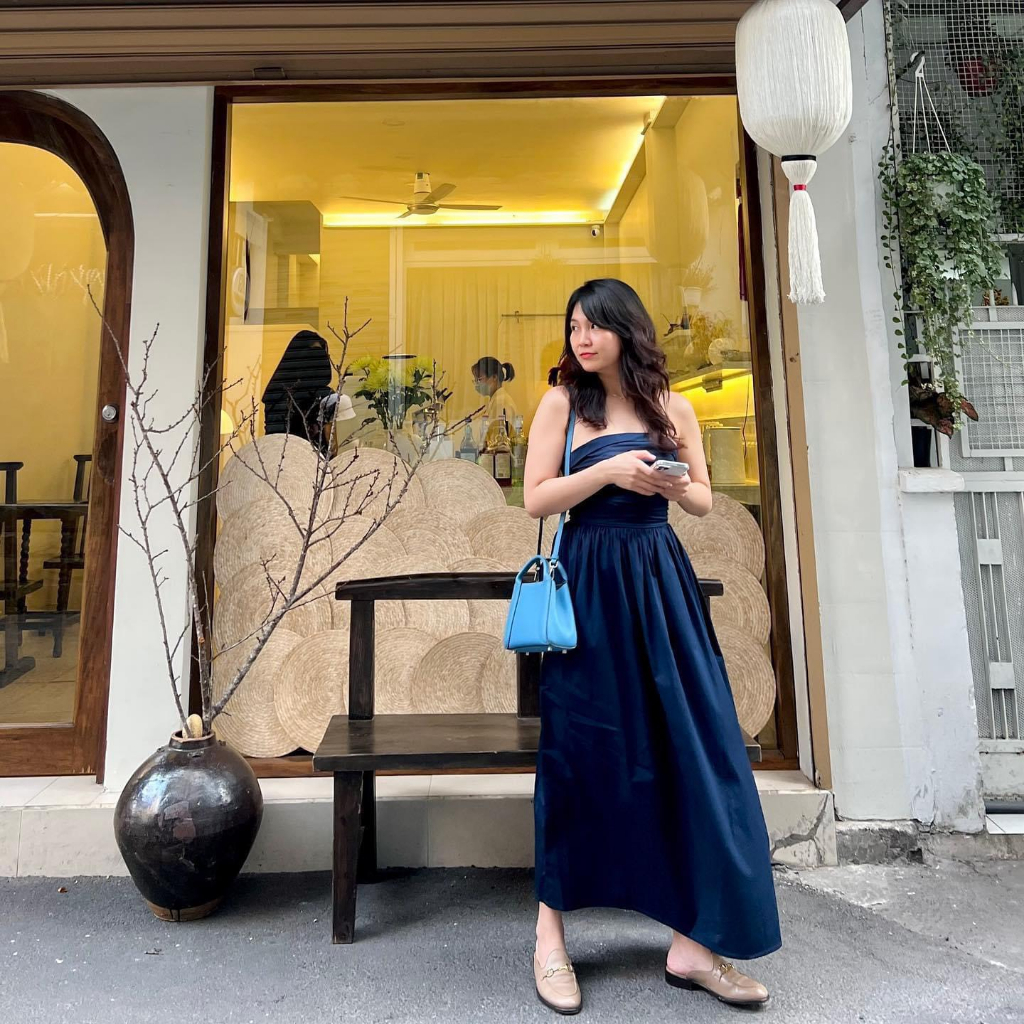 𝗻𝗲𝘄 𝗶𝗻 - Chibi dress  Chiếc đầm maxi thiết kế cúp ngực sang chảnh, nhẹ nhàng, đơn giản, phù hợp với mọi cô nàng