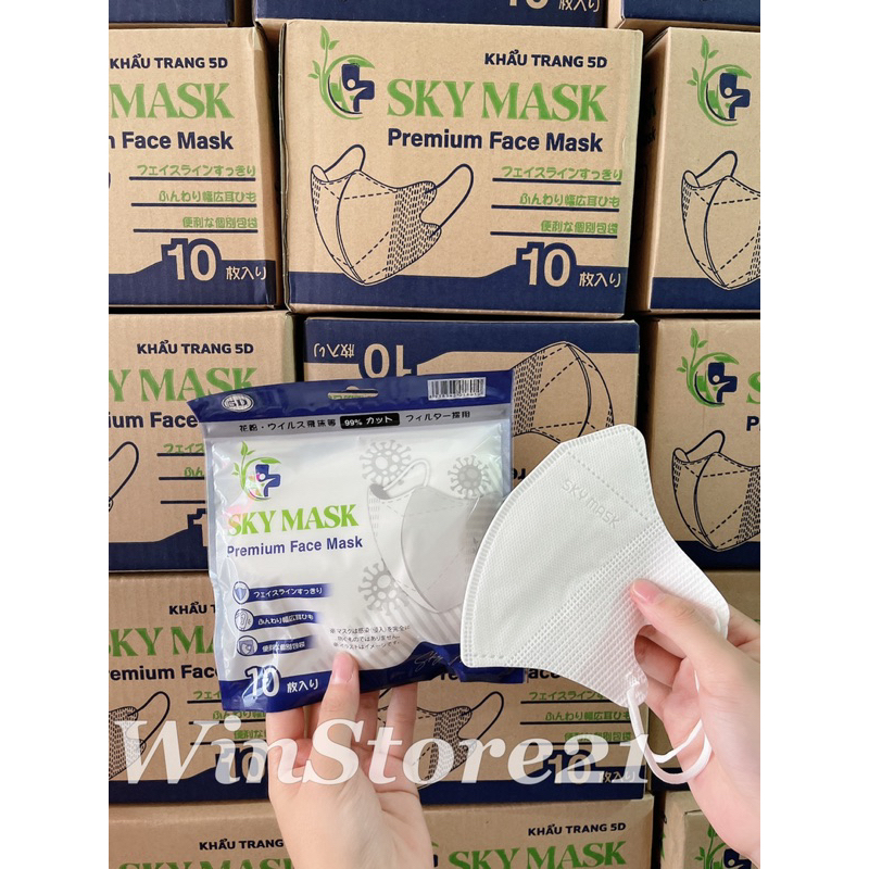 KHẨU TRANG 5D SKY MASK 3 LỚP KHÁNG KHUẨN