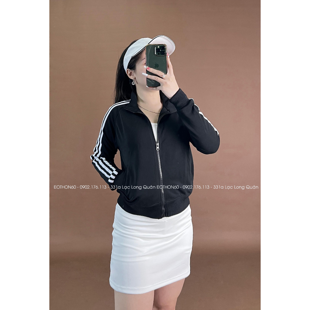 Áo khoác 3 sọc , chân váy 2 lớp cv10 [hình thật shop chụp] Eothon60