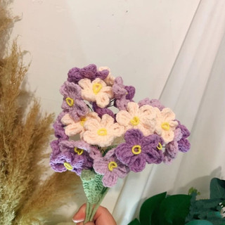 HOA LƯU LY LEN CÀNH 7 BÔNG HANDMADE