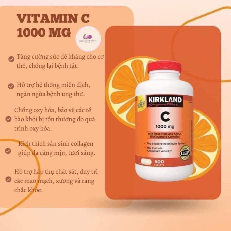 VITAMIN C 1000mg KORKLAND-MỸ-DẠNG VIÊN UỐNG