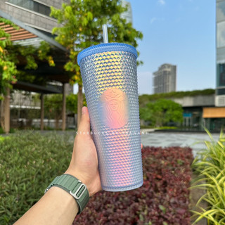 Ly Starbucks Studded Ice Jade Blue 710ml