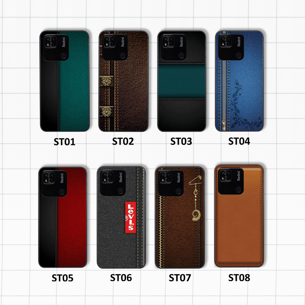 Ốp Xiaomi Redmi 10C / Redmi 10A in hình giả da siêu đẹp, sang trọng, cá tính