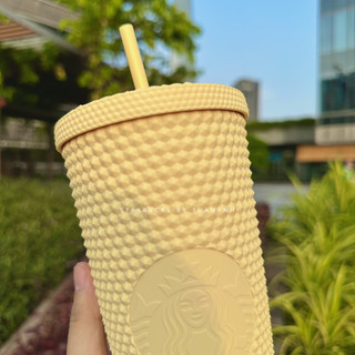 [Chính hãng] Ly Starbucks Studded Matte Butter Yellow 710ml