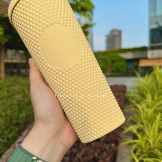 [Chính hãng] Ly Starbucks Studded Matte Butter Yellow 710ml