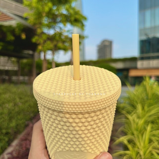 [Chính hãng] Ly Starbucks Studded Matte Butter Yellow 710ml