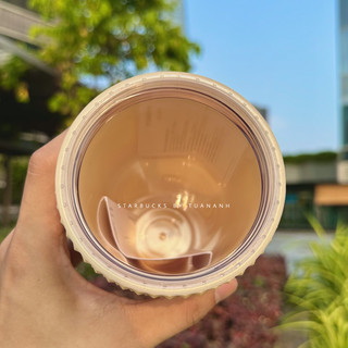 [Chính hãng] Ly Starbucks Studded Matte Butter Yellow 710ml
