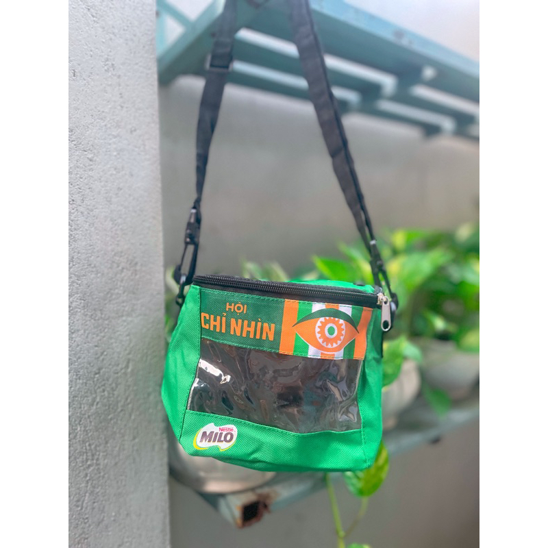 Túi Milo xách / mang chéo có dây kéo