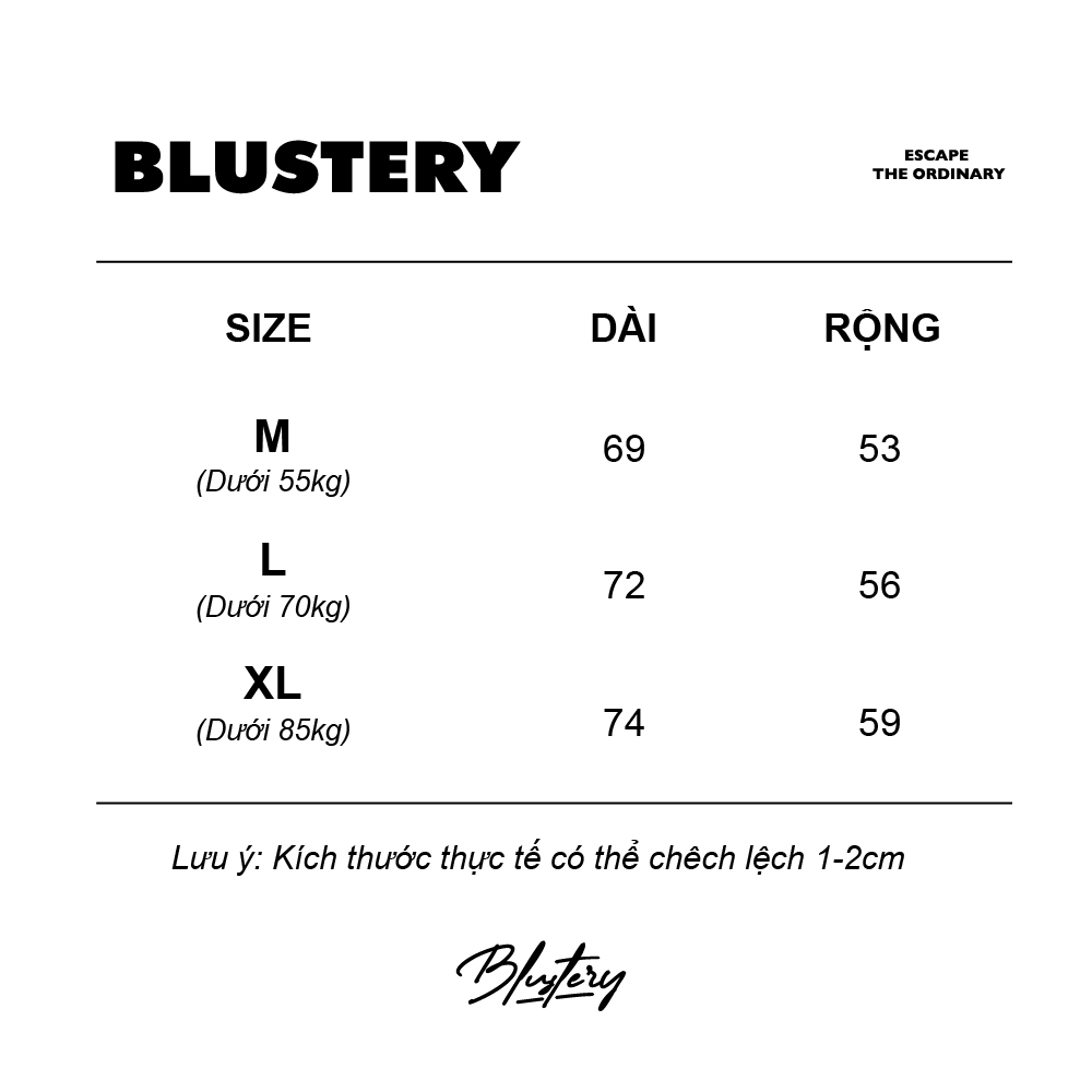Áo thun form rộng unisex BLUSTERY BASIC ETO vải cotton cao cấp co giãn, dày dặn Local Brand
