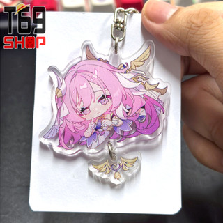 Móc khóa mica Elysia - game Honkai Impact 3 (Loại cao cấp - Hình in ép giữa 2 mặt mica)