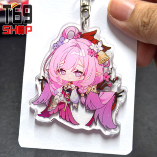 Móc khóa mica Elysia - game Honkai Impact 3 (Loại cao cấp - Hình in ép giữa 2 mặt mica)