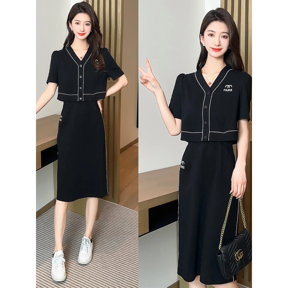 (50-90 KG) SET ÁO CHÂN VÁY PARIS CHẤT VẢI THUN POLY DÀY DẶN CO GIÃN, GAM MÀU DỄ MẶC CHE BỤNG TỐT