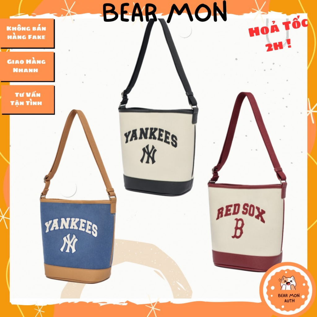 Túi Đeo MLB Varsity Basic Canvas Bucket Bag New York Yankees 3Abms093N