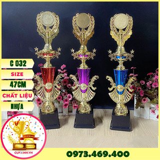 Cúp thể thao lưu niệm bóng đá huy chương vàng c032