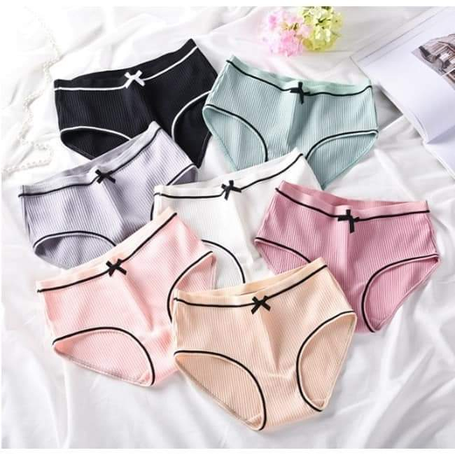 Bộ 10 Quần Lót Gân Tăm Có Nơ Đủ Size M, L, XL