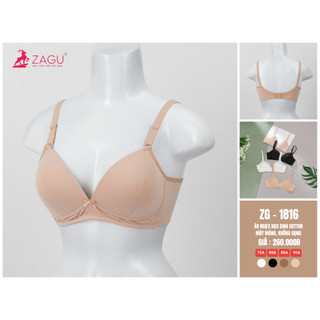 Áo ngực không gọng, áo bra cotton mút mỏng ZAGU 1816