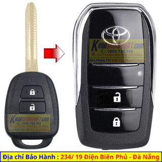 Vỏ độ gập chìa khoá xe Toyota Vios, Yaris Độ gập V703