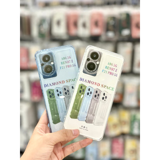 Ốp Điện Thoại Trong Suốt Đính Đá Lấp Lánh Chống Sốc Bảo Vệ Camera Cho OP RENO8Z 4G/RENO8Z/RENO7Z