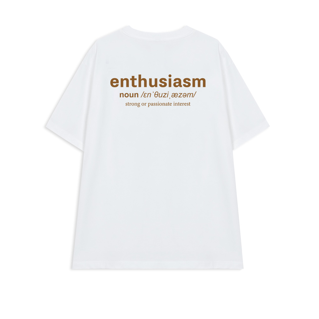 Áo phông unisex Enthusiasm BeeZ áo thun nam nữ form rộng chất cotton AP15