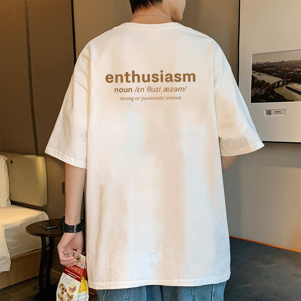 Áo phông unisex Enthusiasm BeeZ áo thun nam nữ form rộng chất cotton AP15