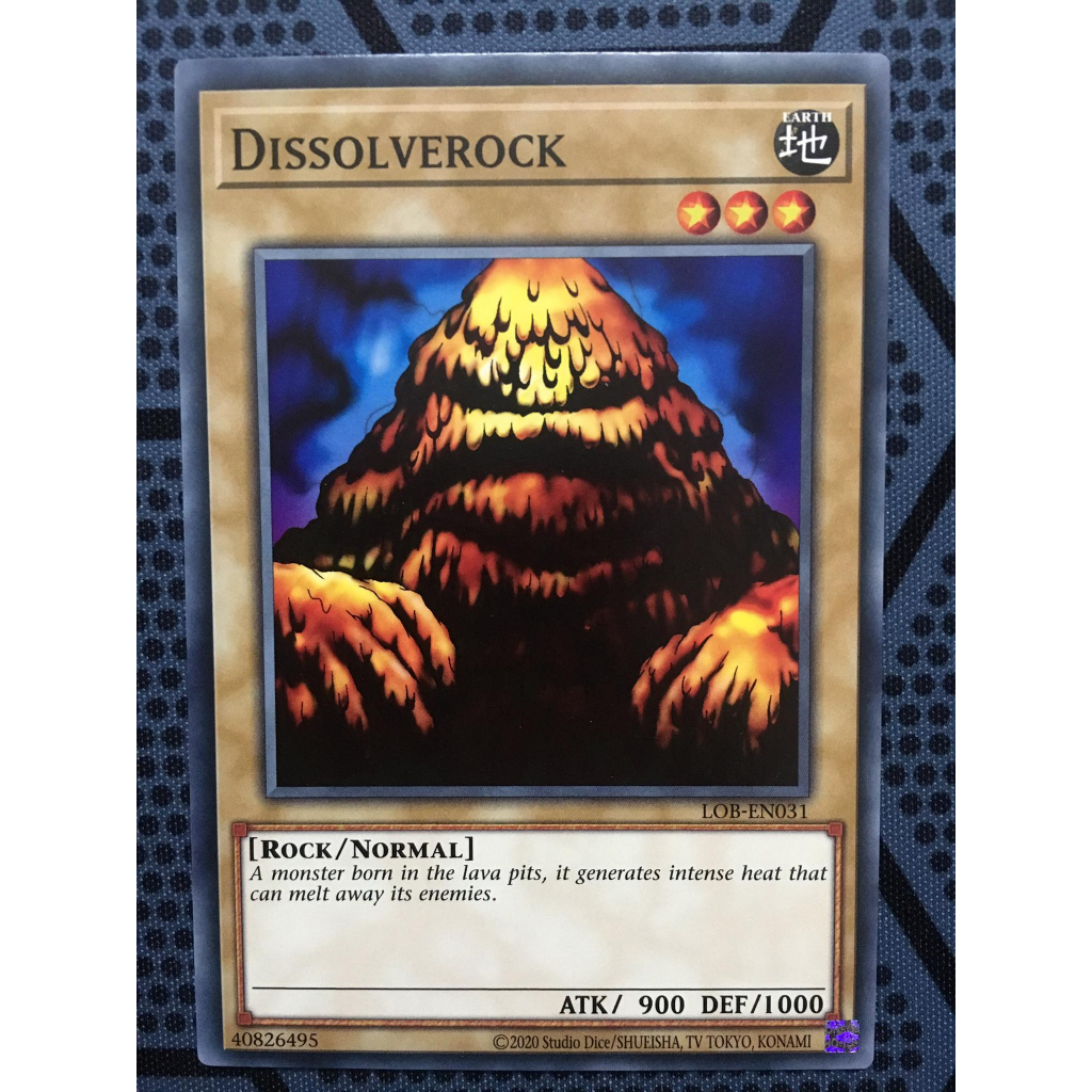 Bài yugioh thời đầu duel monster - Dissolverock - LOB-EN031 - Common Unlimited (25th Reprint)