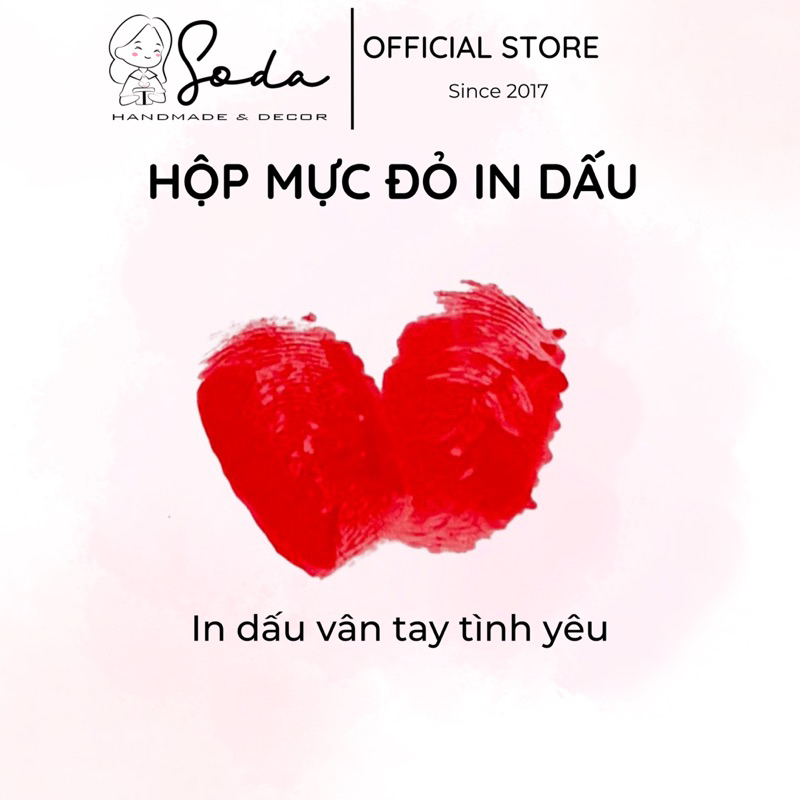 Hộp mực đỏ in dấu/Hộp mực in dấu đỏ