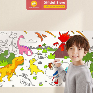 Cuộn tranh tô màu cho bé dán tường khổng lồ 4m*40cm Mideer Adhesive Colouring Scroll