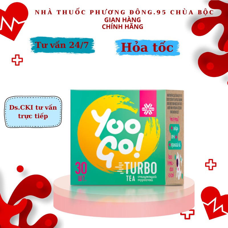 Trà Thảo Mộc YOOGO TEA TURBO Hỗ Trợ Đào Thải Mỡ Độc Tố Đường Ruột Nhuận Tràng Siberian Wellness Siberian Wellness