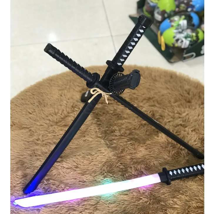 Đồ chơi kiếm Nhật Katana loại 1 dài 68cm có đèn led và âm thanh - Kiếm phát sáng, kiếm nhựa