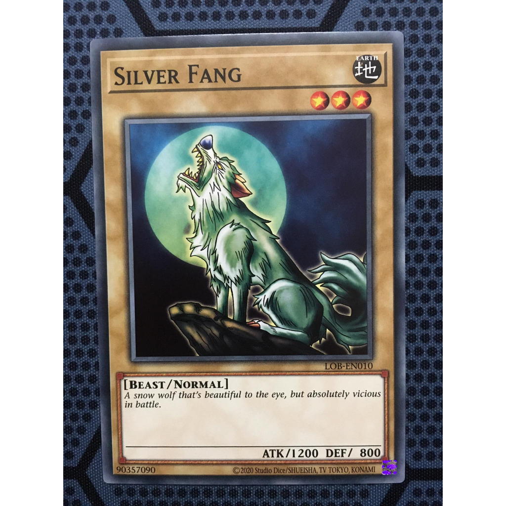 Bài yugioh thời đầu duel monster - Silver Fang - LOB-EN010 - Common Unlimited (25th Reprint)