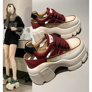Giày thể thao thời trang cut-out cá tính đế 8,5cm