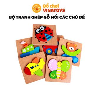 Đồ chơi cho bé tranh ghép gỗ nổi các chủ đề Đồ chơi gỗ thông minh VINATOYS