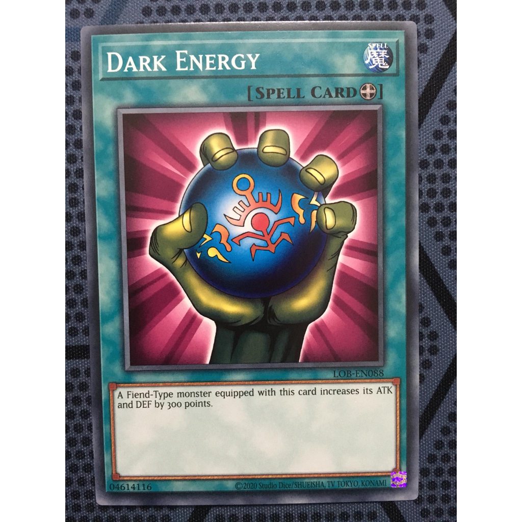 Bài yugioh thời đầu duel monster - Dark Energy - LOB-EN088 - Common Unlimited (25th Reprint)