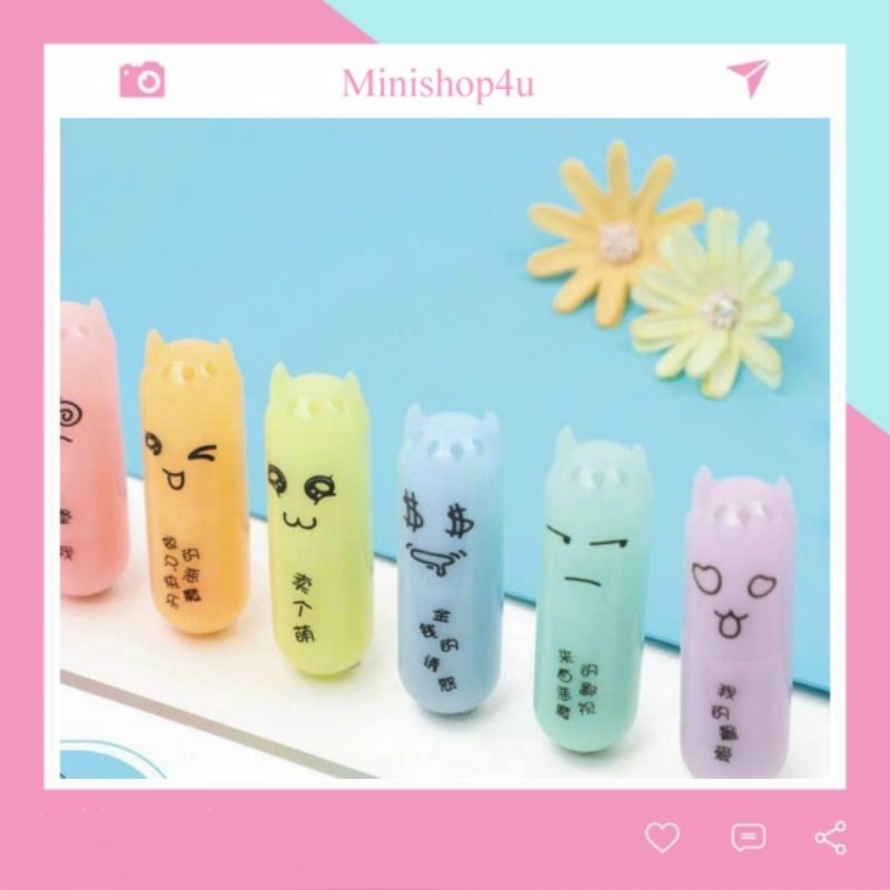 sét 6 bút nhớ dòng mini hoạt hình.