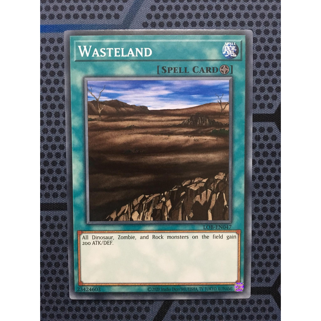 Bài yugioh thời đầu duel monster - Wasteland - LOB-EN047 - Common Unlimited (25th Reprint)
