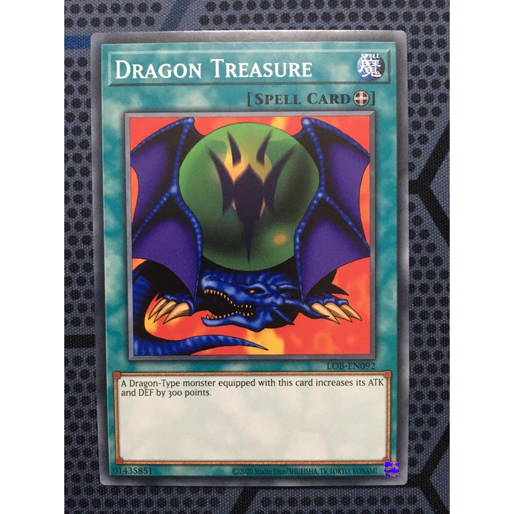 Bài yugioh thời đầu duel monster - Dragon Treasure - LOB-EN092 - Common Unlimited