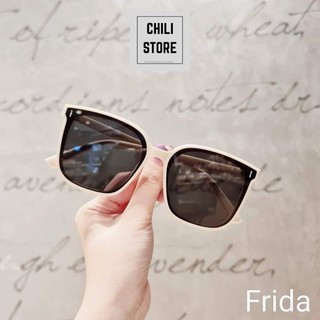 Kính mát thời trang Kính râm nam nữ chống UV400 dáng mắt to Fryda Chilistore