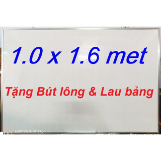 Bảng mica trắng viết bút lông 100 x 160cm tặng bút lông & lau bảng