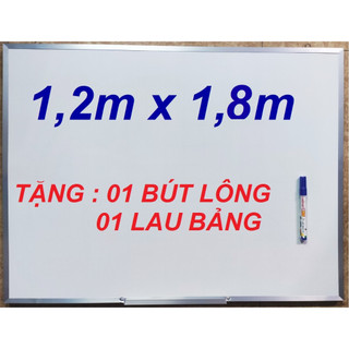 Bảng mica trắng viết bút lông 120 X 180cm - Tặng Bút lông & Lau bảng