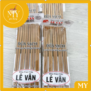 10 đôi đũa gỗ sao - lê vân - đũa chắc chắn - đũa gỗ lê vân cao cấp