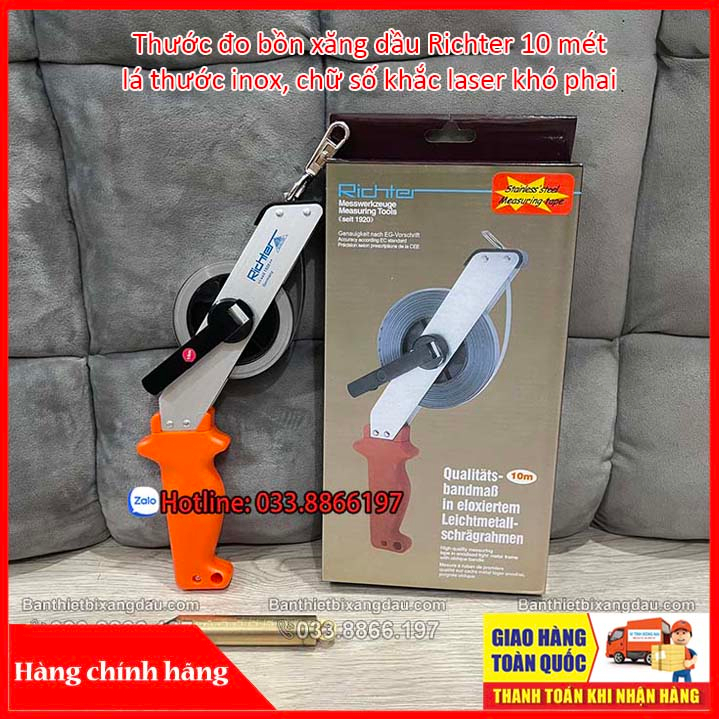 Thước đo thể tích bồn xăng dầu Richter cao cấp 10 mét