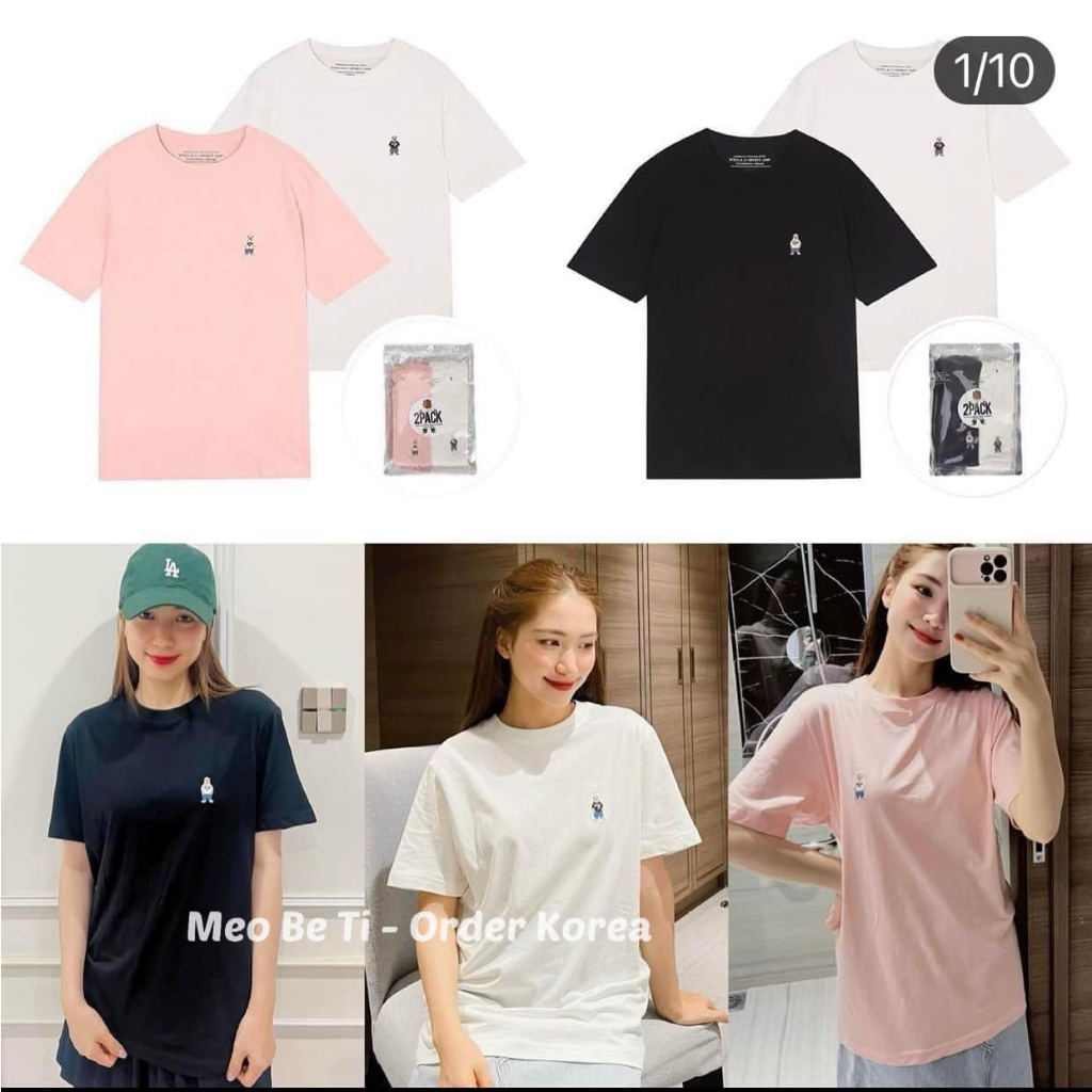 Set 2áo phông gấu nhỏ