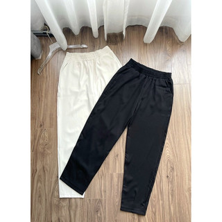 Quần baggy cạp chun chất trượt thái