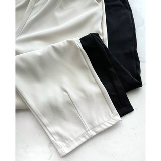 Quần baggy cạp chun chất trượt thái