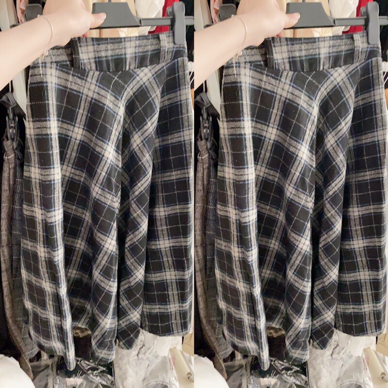 Chân váy dạ dài free size <60kg